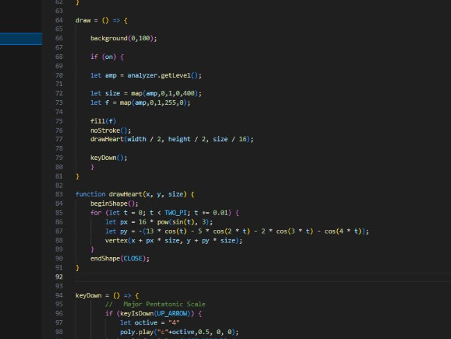 p5.js Tutorial Experimentation